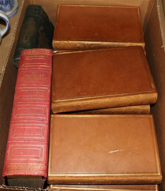 Shakespeare Plays, 8 vols, full calf, Longman New Edition 1847, 1934 Oxford Shakespeare & Eric, or Little by Little (10)